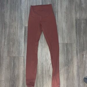 lululemon pink full length Leggings